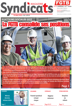 Syndicats FGTB n°10