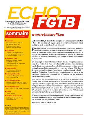 Echo FGTB n°10 - 2013