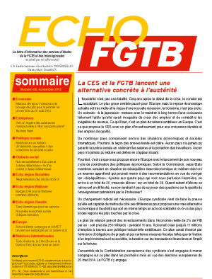 Echo FGTB n°9 - 2013