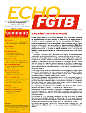 Echo FGTB n°1 - 2014