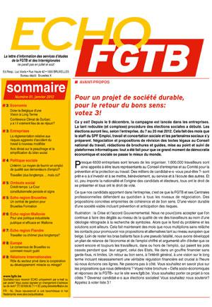 Echo FGTB n°1 - 2012