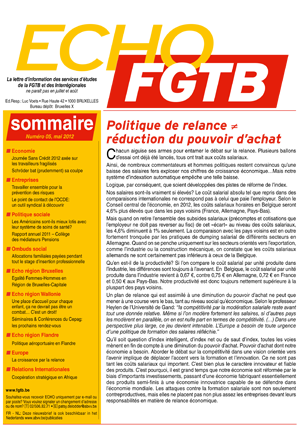 Echo FGTB n°5 - 2012