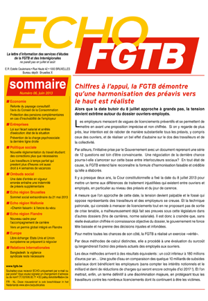 Echo FGTB n°5 - 2013